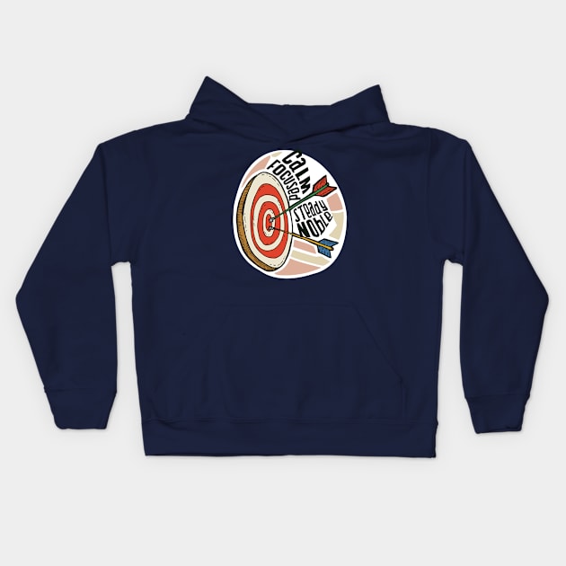 Archery Noble Kids Hoodie by TomCage